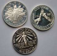 Three Modern Silver Dollar Proof Commemoratives