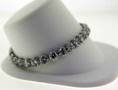 Sterling Silver Round Crystal tennis Bracelet