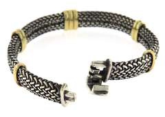 Italian Sterling Silver Woven Bracelet
