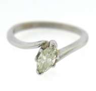 Classic 0.40ctw Marquise Solitaire Ring