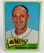 1965 Warren Spahn, Mets Baseball Card