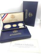 1993 Bill of rights 3-Coin Proof Set with $5 Gold. COA