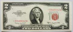 Crisp Exceptional 1953B $2 Red Seal Star Replacement Note !