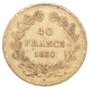 1834 France 40 Francs - World Gold Coin LOUIS PHILIPPE I