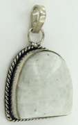 Silver and Natural Stone Pendants