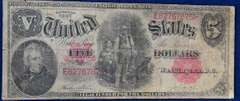 1907 5 Dollars Legal Tender Circulated Condition