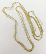 Italian Milor Long Sterling 10 Strand Necklace