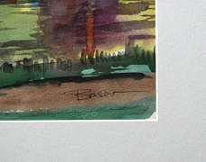 Fantastic Nikolay Basov Original Watercolor