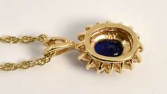 Popular Sapphire & Diamond Pendant