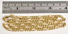 Sturdy 14k Figaro Style Necklace