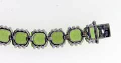 Sterling Silver Peridot Tennis Bracelet