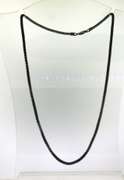 Italian Sterling Silver Black  plated Box Chain
