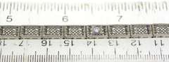 Gorgeous White Gold Diamond Filigree Bracelet