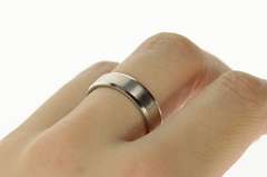 Platinum 6.0mm Classic Brushed Finish Wedding Band Ring