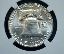 1962 NGC MS 63 FBL   Franklin Half