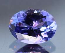 Vivid 1.27ct violet blue Tanzanite solitaire