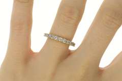 10K Yellow Gold 1.00 Ctw Classic Diamond Simple Wedding Band Ring