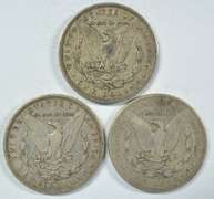 1890-O, 1891-O, 1901-O Morgan Silver Dollars Nice circs