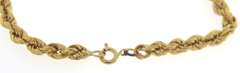 Great 18kt Yellow Gold Rope Bracelet