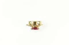 14K Yellow Gold 1.30 Ctw Ruby Diamond Slide Bracelet Charm/Pendant