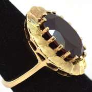 Serious 8.59CT Ruby Ring in Yellow Gold