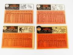 4 Topps 1966 Star Baseball Cards