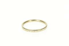 14K White Gold Classic Simple Rounded Wedding Band Ring