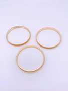 18kt Gold Plated Bangle Bracelet Set