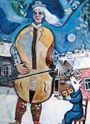 Marc Chagall, The Cellist