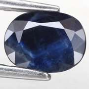 Rare full blue .72ct heated only Australian Sapphire