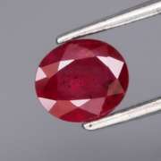 UNHEATED! .60ct blood red Winza Ruby solitaire