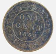 1859 Canada One Cent Coin