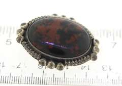 Vintage Sterling Silver Mexico Amber Pendant