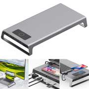 4K Aluminum Monitor Stand Docking Station