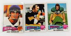3 Topps 1975 Football Cards