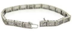 Gorgeous White Gold Diamond Filigree Bracelet