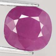 Glistening violet red 3.76ct UNHEATED Ruby