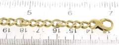 Fancy 18kt Curb Link Panther Eye Bracelet