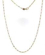 Simple Yellow Gold Fancy Box Chain Necklace