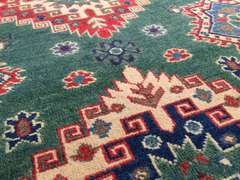 FINE HAND KNOTTED WOOL SUPER KAZAK RUG 6.3x8.7