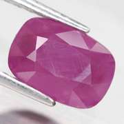 Gorgeous violet red unheated 3.32ct Ruby