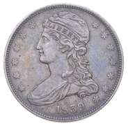 1839 Capped Bust Half Dollar