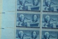 30 Mint 3 Cent US Comm Stamp Sheets 1940-50 Era
