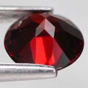 Top cherry red 1.53ct Spessartite Garnet solitaire