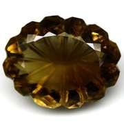 All natural! 35.99ct fancy oval cut Smoky Quartz