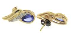Attractive LeVian Tanzanite and Diamond earrings