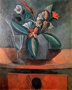 Pablo Picasso, Flowers In A Gray Jug