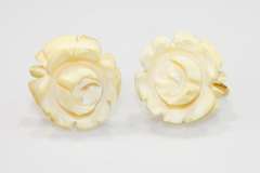 Vintage Natural Ivory Earrings