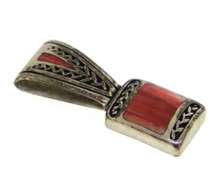 Sterling Silver Coral Pendant