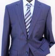 Phenomenal 2-Button Stipe Suit, Made In Italy